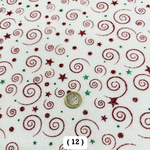 Tela Paño Lency Estampado Navideño - Manualidades