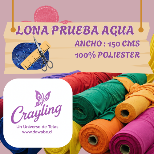 TELA LONA PRUEBA DE AGUA